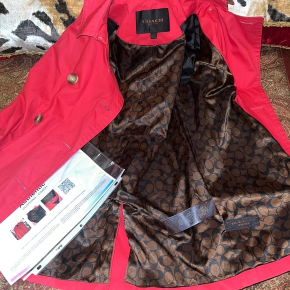 Authenticated Coach trench coat - Picture 2 of 10